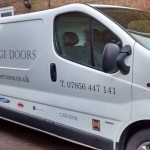 City Garage Doors Van from City Garage Doors Dronfield Derbyshire UK