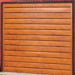 Europa Steel Up and Over Golden Oak Finished Garage Doors