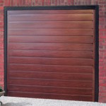 Europa Steel Rosewood Finished Up and Over Garage Doors