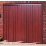 Gemini Steel Rosewood Finished Up and Over Garage Doors