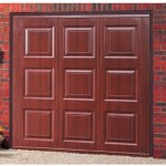 Georgian Steel Rosewood Finished Up and Over Garage Doors