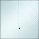 Chevron White Garage Doors from City Garage Doors