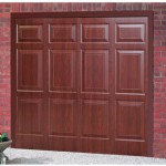 Sheraton Steel Rosewood Finished Up and Over Garage Doors