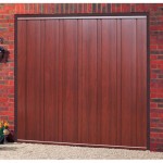 Vogue Steel Rosewood Finished Up and Over Garage Doors